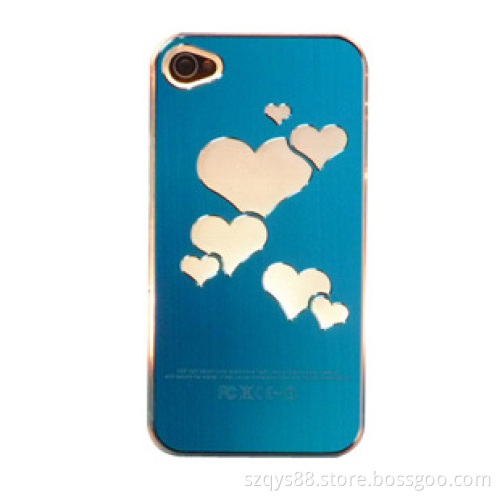 Fashion Creative Love Heart Bling Calling Shine Light LED Back Cover Protective case for iPhone 4 4s